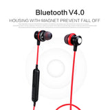 Wireless Magnetic Sport Earphones with Bluetooth Control - Low Angle