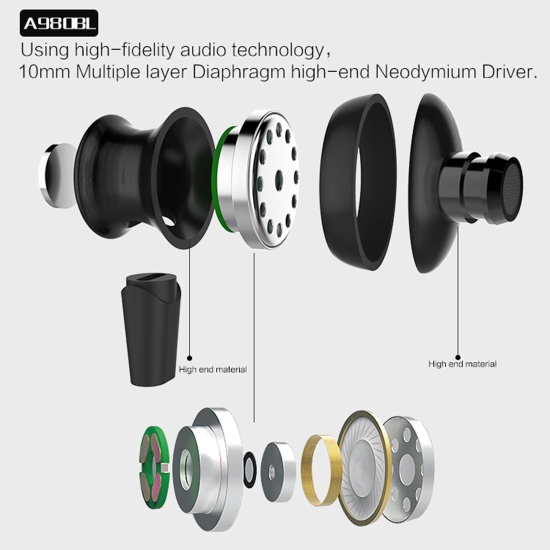 Wireless Magnetic Sport Earphones with Bluetooth Control