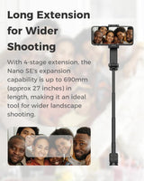 Portable Smartphone Gimbal Stabilizer - Foldable Green