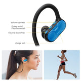 Ultra-light Wireless Bluetooth Earphones with Mic - Bth-y9 - Green - 45-Degree Angle