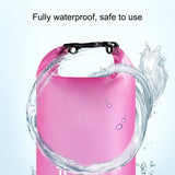 Waterproof Single Shoulder Dry Bag Outdoor Pvc Barrel Dry Sack Capacity Under 50L - Green - Extra Image
