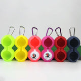 2-pack Golf Silicone Double-ball Protection Sleeves - Green - 45-Degree Angle