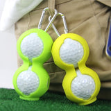 2-pack Golf Silicone Double-ball Protection Sleeves - Green