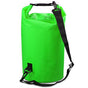 30L Outdoor Waterproof Double Shoulder Bag Dry Sack Pvc Barrel Bag - Green