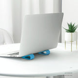 Adjustable Notebook Stand for Improved Cooling and Comfort - Green