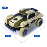 High Speed Off-road Drifting Toy Truck with 27mhz Remote Control for Kids - Green - 45-Degree Angle