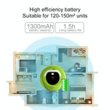 Smart Household Sweeping Robot - Fd-rsw c - Green - Top-Down View