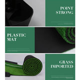 2.5m Golf Mini Putting Mat with Push Rod Trainer - Fairway Green - Extra Image