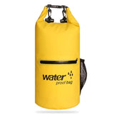 Waterproof Dual Shoulder Strap Dry Bag 10L Capacity - Green - Front View
