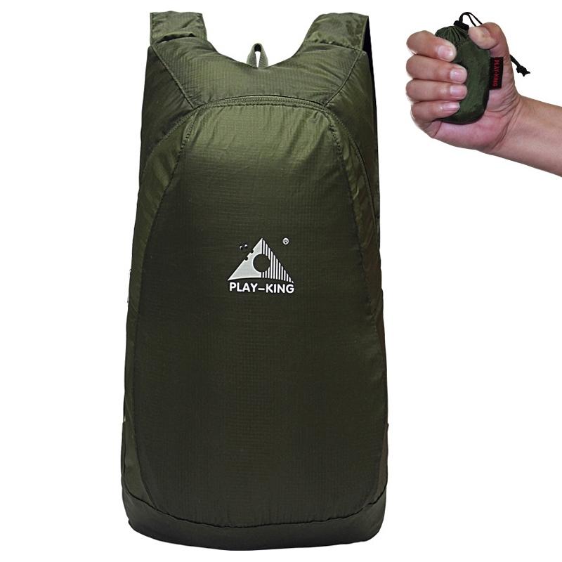 Ultralight Foldable Anti Splash Bag For Outdoor Climbing 20L Capacity Max Load 15Kg - Army Green