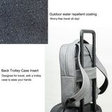 15 Inch Waterproof Laptop Handbag - Dark Gray Polyester - Low Angle