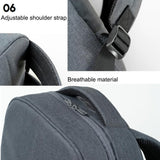 15 Inch Waterproof Laptop Handbag - Dark Gray Polyester - Extra Image