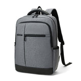 Multifunctional Oxford Laptop Backpack - Cxs-610 - Dark Gray - Front View