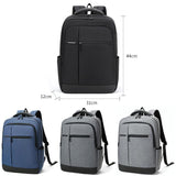 Multifunctional Oxford Laptop Backpack - Cxs-610 - Dark Gray - Side View