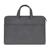 Waterproof Portable One-Shoulder Handbag For 13.3 Laptops With Hidden Zipper And Suitcase Belt - Dark Gray