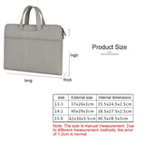 Waterproof Portable One-Shoulder Handbag For 13.3 Laptops With Hidden Zipper And Suitcase Belt - Dark Gray - Rear View