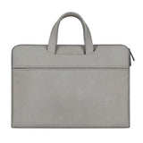 Waterproof Portable One-shoulder Handbag for 14.1 Laptops with Hidden Zipper and Suitcase Belt - Dark Gray