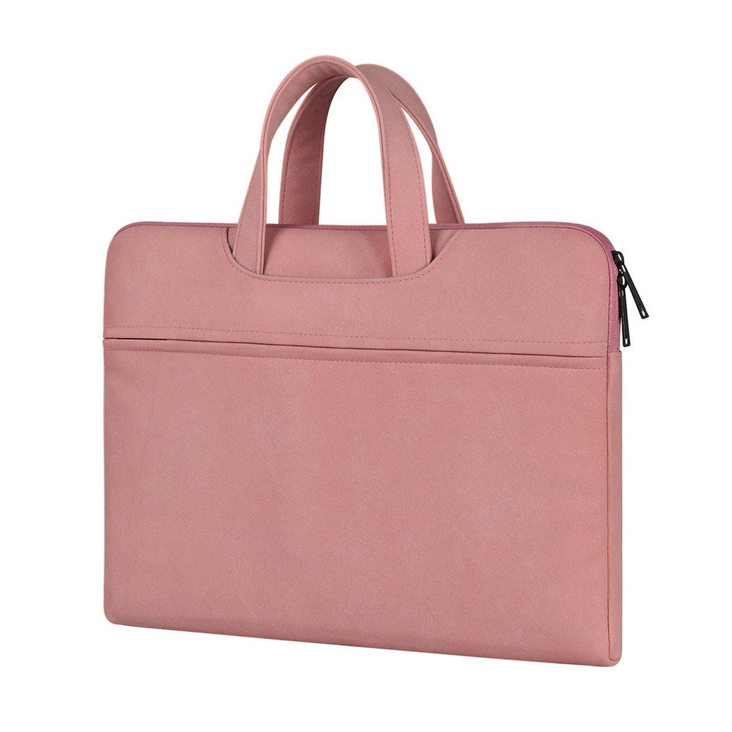 Waterproof Portable One-shoulder Handbag for 15.6 Laptops with Hidden Zipper and Suitcase Belt - Dark Gray