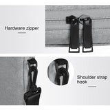13.3 Inch Hidden Portable Strap One-shoulder Handbag - Waterproof Oxford Cloth - Dark Gray