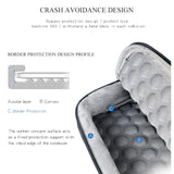 Waterproof Oxford Laptop Handbag With Trolley Strap - Dark Gray - Close-Up Angle