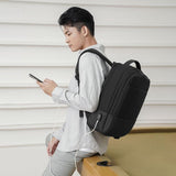 Multifunctional Oxford Laptop Backpack - Cxs-618 - Dark Gray - Close-Up Angle