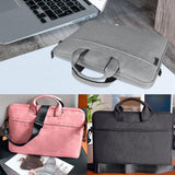 Waterproof Oxford Cloth One-Shoulder Handbag For 15.6 Laptops - Hidden Portable Strap - Dark Gray - 45-Degree Angle