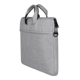 Waterproof Oxford Cloth One-Shoulder Handbag For 15.6 Laptops - Hidden Portable Strap - Dark Gray - Close-Up Angle