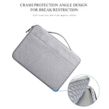 Waterproof Oxford Laptop Handbag With Trolley Strap - Dark Gray - Top-Down View
