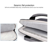 13.3 Inch Laptop Handbag With Hidden Strap And Suitcase Belt - Waterproof And Tear-Resistant - Dark Gray - Low Angle