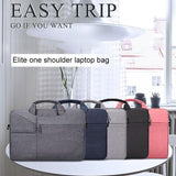 13.3 Inch Laptop Handbag With Hidden Strap And Suitcase Belt - Waterproof And Tear-Resistant - Dark Gray - Extra Image