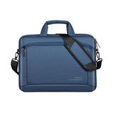 Portable 15 Inch Laptop Leather Handbag For Business Briefcase - Dark Grey