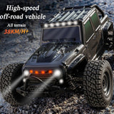 1 16 2.4g Electric 4wd Off-road Rc Car Toy - Dark Gray - Top-Down View