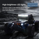 1 16 2.4g Electric 4wd Off-road Rc Car Toy - Dark Gray - Rear View