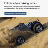 1 16 2.4g Electric 4wd Off-road Rc Car Toy - Dark Gray - Close-Up Angle
