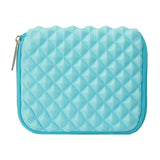 Textured Diamond Laptop Bag - Power - Mint Green - Front View