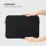 Textured Diamond Laptop Bag - Power - Mint Green - Top-Down View