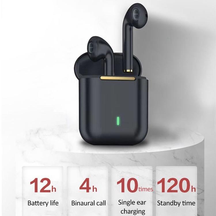 Wireless Binaural Bluetooth Earphones with Charging Box - J18 - Rose Gold