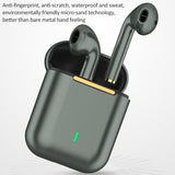 Wireless Binaural Bluetooth Earphones with Charging Box - J18 - Rose Gold