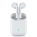 Wireless t & g J18 Bluetooth Earphones with Charging Box - Rose Gold - Front View