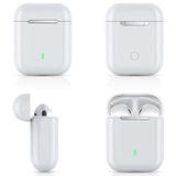 Wireless t & g J18 Bluetooth Earphones with Charging Box - Rose Gold - Side View
