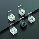 Mini Wireless Bluetooth Earphone with Charging Box - M-b8 - Rose Gold - Side View