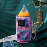 Vibe Geeks 3 Temperature Insulated Milk Baby Bottle Warmer- Usb Plugged-in - Pink - Low Angle