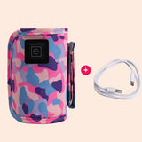 Vibe Geeks 3 Temperature Insulated Milk Baby Bottle Warmer- Usb Plugged-in - Pink - Extra Image