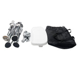 Vibe Geeks Foldable Camping and Dining Chair Outdoor Booster Seat for Toddlers - Grey - Extra Image