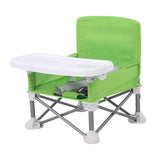 Vibe Geeks Foldable Camping and Dining Chair Outdoor Booster Seat for Toddlers - Pink - Front View