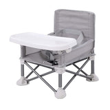 Vibe Geeks Foldable Camping and Dining Chair Outdoor Booster Seat for Toddlers - Pink - Side View