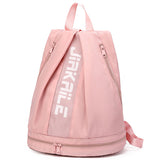 Vibe Geeks Water Resistantion Sports Backpack Gym Bag with Shoes Compartment - Pink - Extra Image