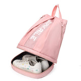 Vibe Geeks Water Resistantion Sports Backpack Gym Bag with Shoes Compartment - Pink - Extra Image