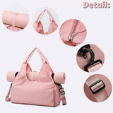 Vibe Geeks Large Capacity Dry and Wet Separation Wear-resistant Sports Fitness Storage Bag - Green - Top-Down View