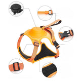 Vibe Geeks Ultimate 2-in-1 Reflective No-pull Dog Harness with Retractable Leash and Control Handle - Red - M - Extra Image